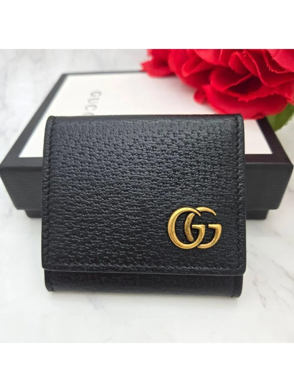 Gucci GG Marmont Coin Purse Black
